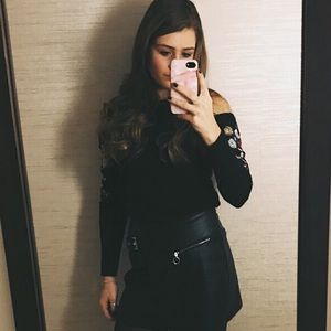 Black and embellished sweater